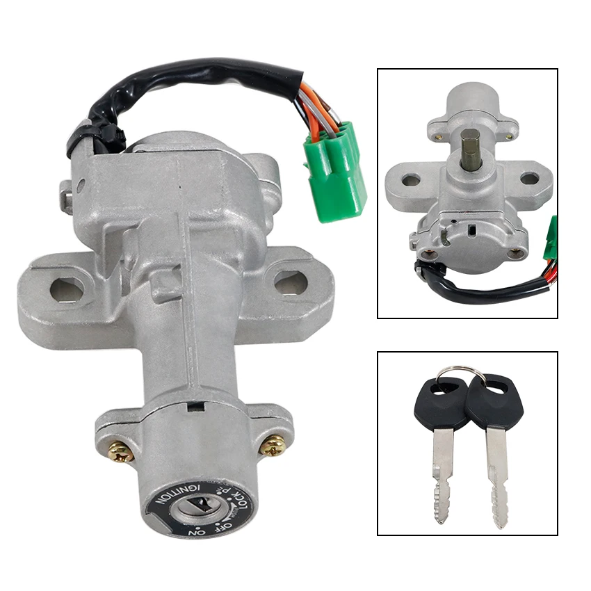 1 Satz Motorrad-Zündschloss und Schlüssel für Suzuki VL800 Boulevard C50 / Intruder Volusia VL800 E2 37100-41F10 37100-41F11 – Detail 3