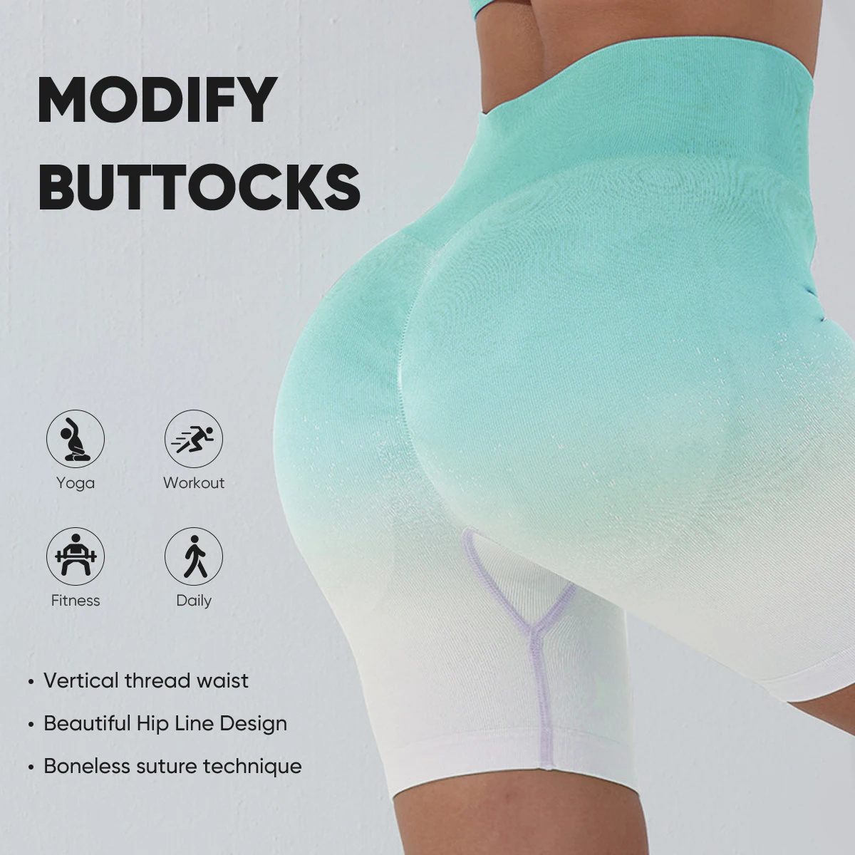 

Gradient Color Athletic Shorts - New Release, Trendy Gradient Design, Affordable Price, Perfect for Active Lifestyle