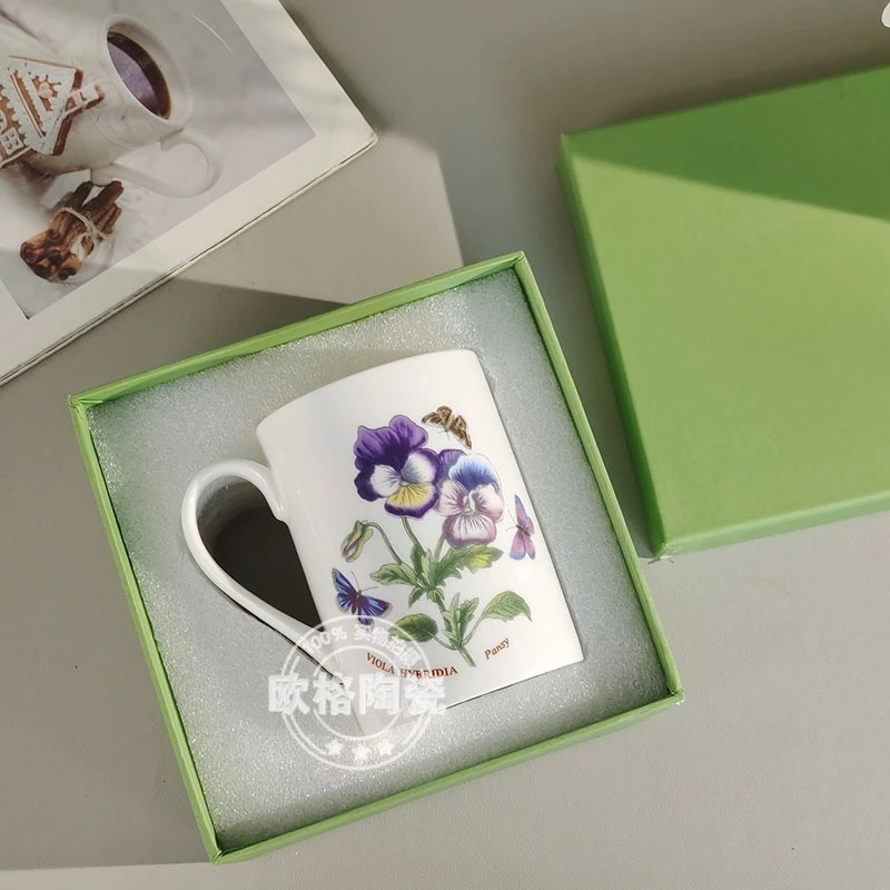 أكواب قهوة صينية متطورة بتصميم أوروبي أكواب سيراميك ممتازة لشخصين في صندوق عرض تقديمي أنيق #4