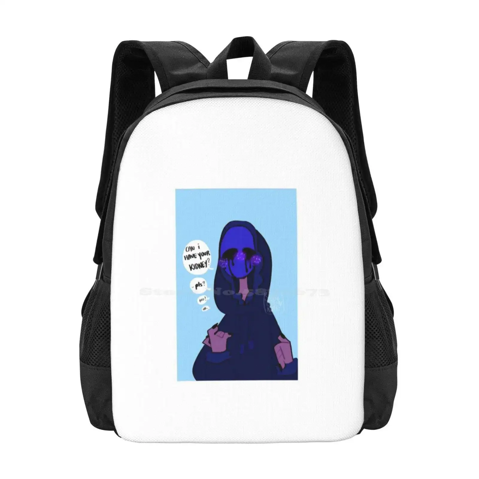 

Может он есть ваше почка Рюкзак с узором, школьные сумки Eyeless Jack Creepypasta Ej