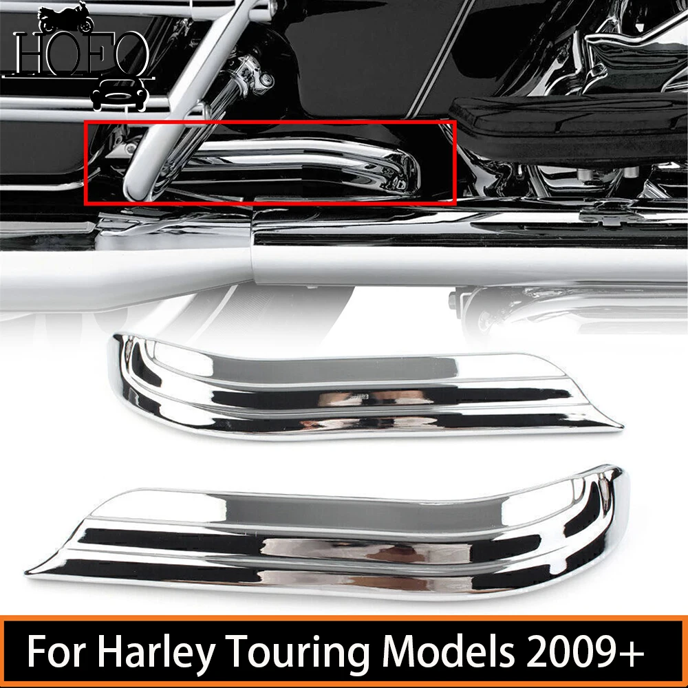 1 Pair Motorcycle Accessories Louvered Swingarm Covers Accent Trim ABS For Harley Touring Models 2009+ Chrome Out of stock