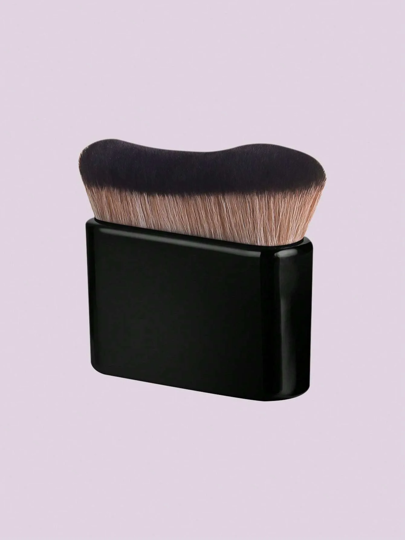 فرشاة مكياج كبيرة الحجم، فرشاة مكياج بودرة سائبة بتصميم مموج، مكياج تجميل