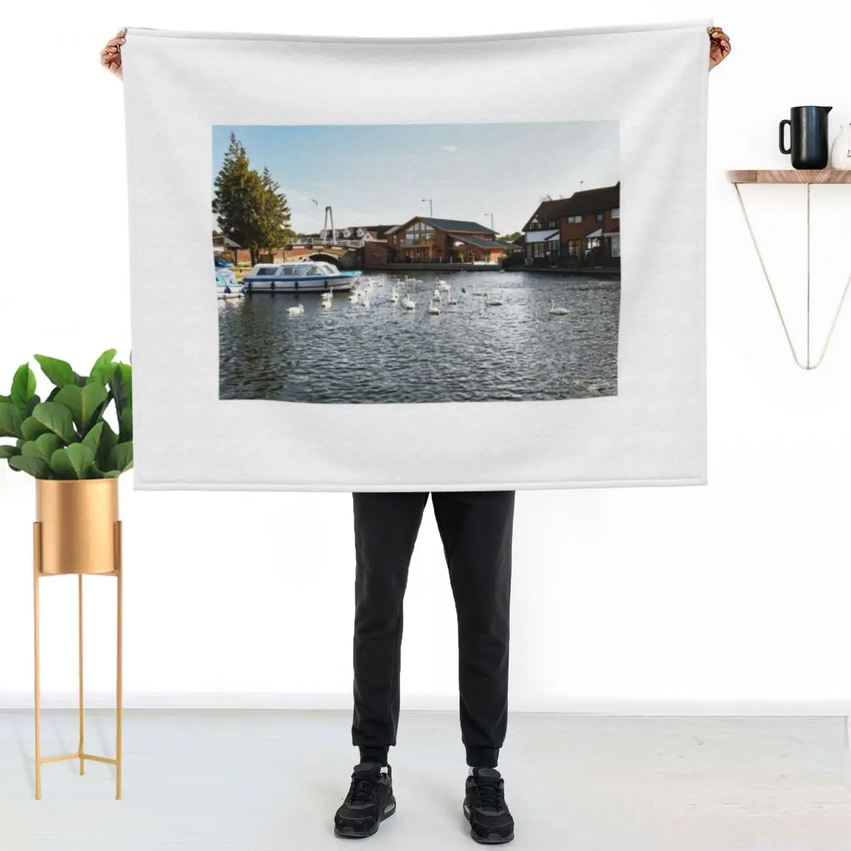 River Bure, Wroxham Throw Blanket halloween Picnic Weighted christmas decoration Luxury Designer Kid'S Blankets
