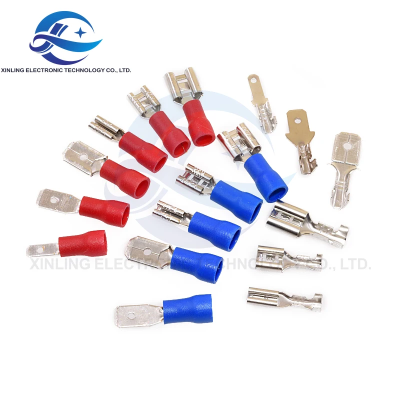 Spring terminal 2.8/4.8/6.3mm spring sheath insert/connector boat-type switch cord end terminal cold press head