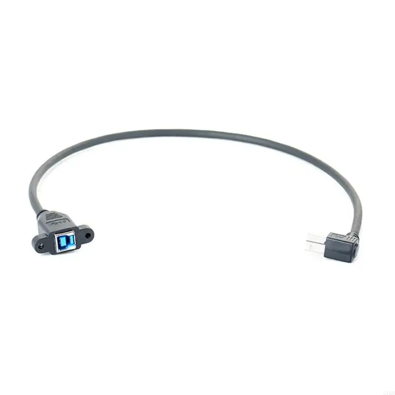 USB B Female To Male Adapter Cable 0.5m Back Mount Connectors