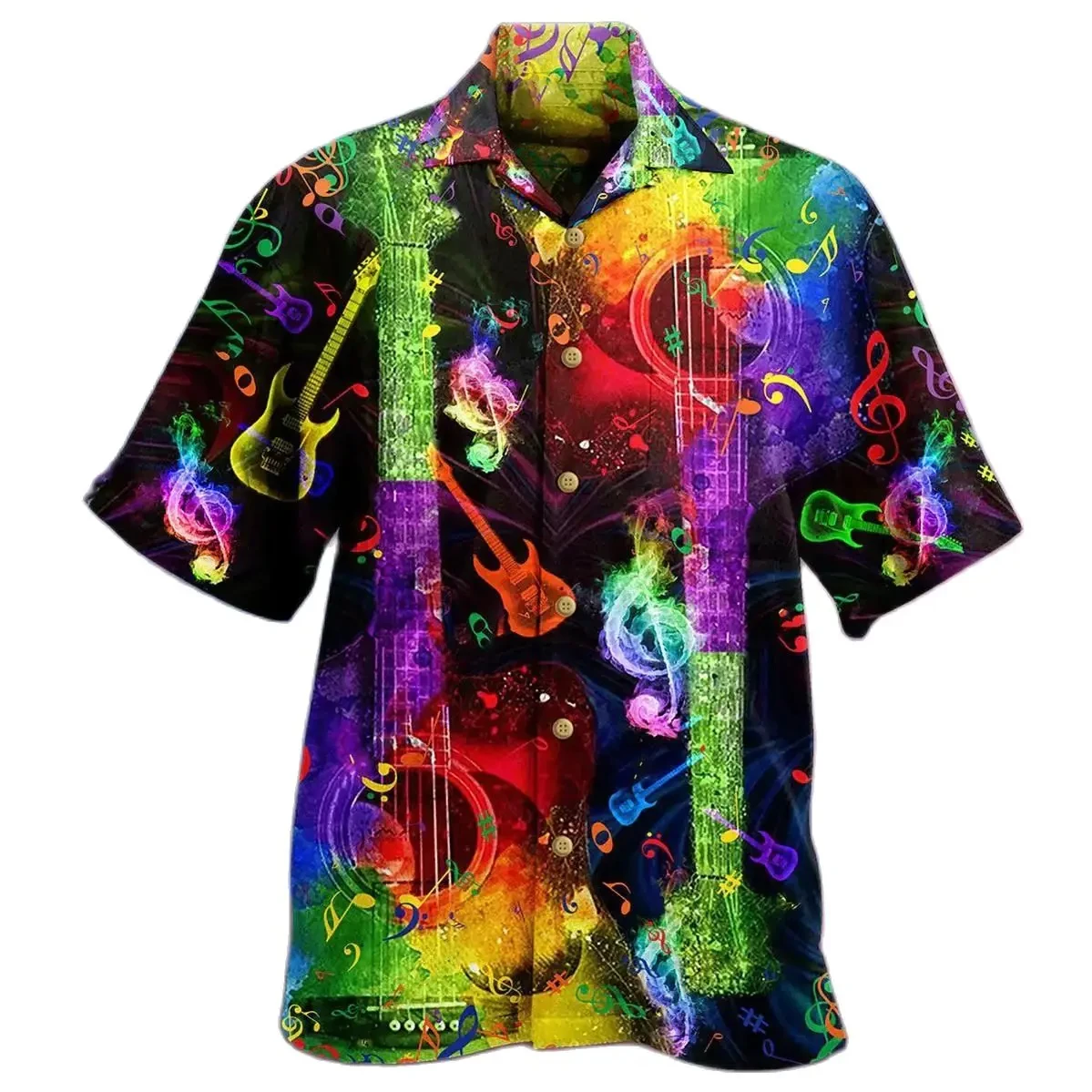 New Men\'s Hawaiian Shirts Party Beer Harajuku Oversized Shirt Fashion Printed Short-sleeved Beach Top Tee Men\'s Clothing Camisa