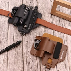 Multitool Sheath Pocket Organizers With Holder Tactically Tool Holsters Leather Belt Sheath Hanging Waist Belt 69HD