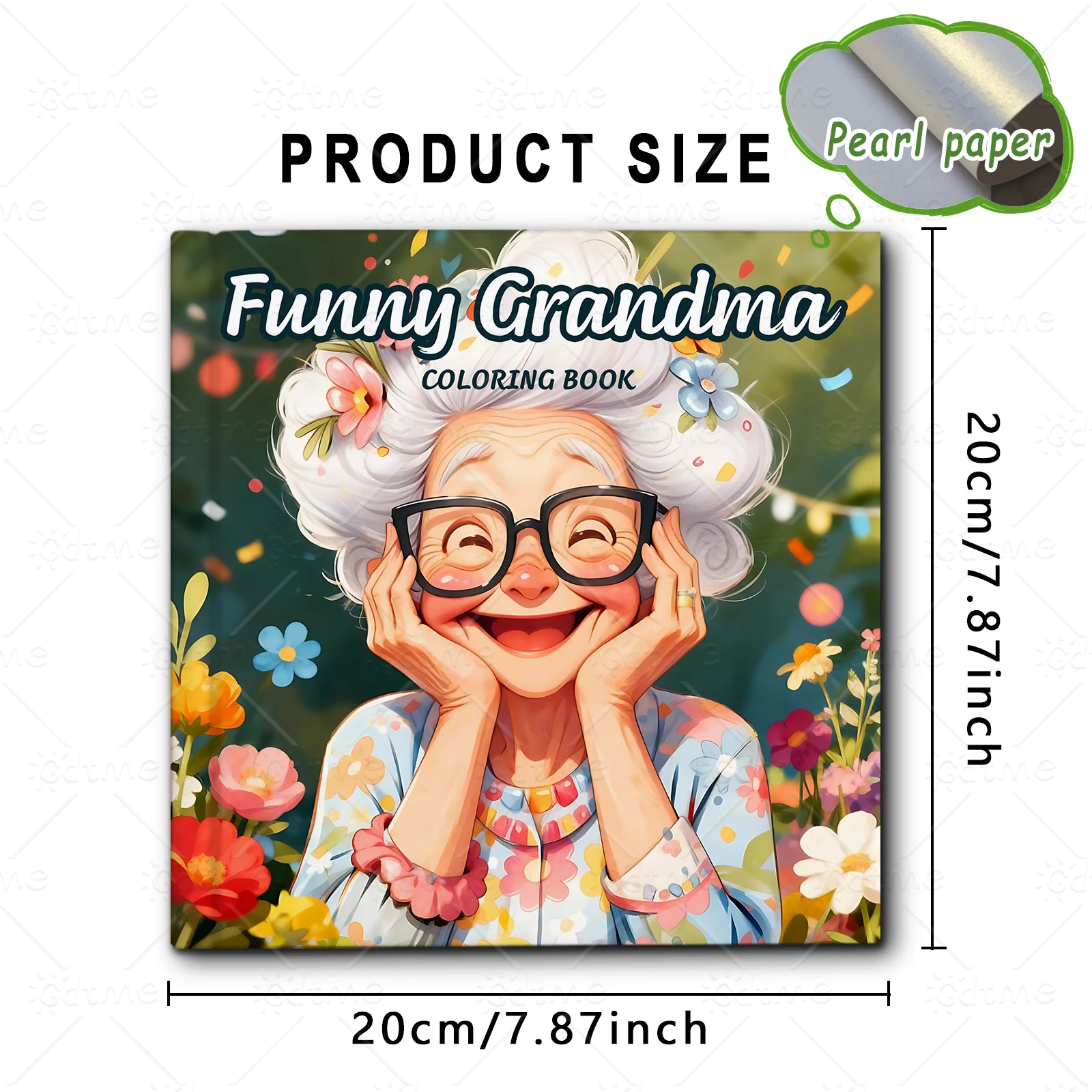 Funny Grandma ﻿ Bold-easy Patterns Coloring Book for Adults Cute Drawing Book Perfect Gift for Party and Birthday image 3