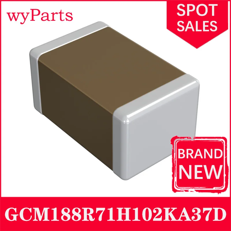 100 Pcs/lot GCM188R71H102 GCM188R71H102KA37D BRADN NEW CAP CER 1000PF 50V X7R 0603