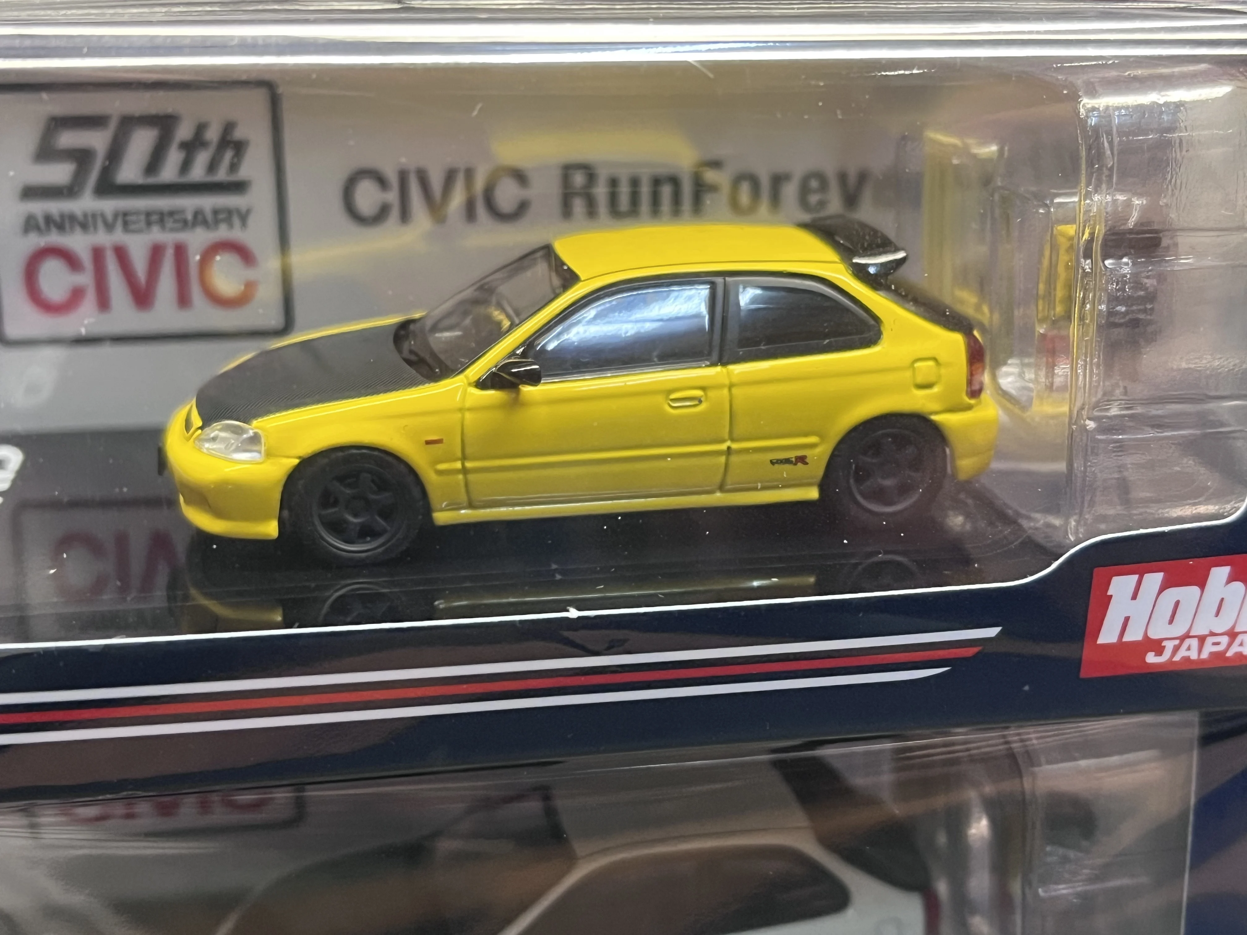 Hobby Japan 1/64 Honda Civic EK9  Collection of die-cast alloy car decoration model toys