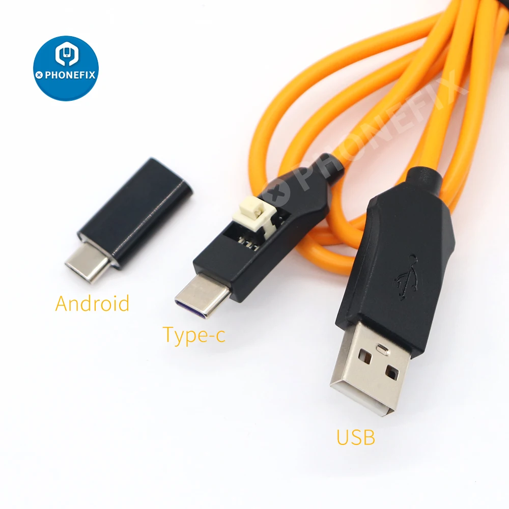 HW Chrysanthemum USB 1.0 Engineering Cable for Huawei Phone Repair Solve without Cable Port Problem without Font Disassembly