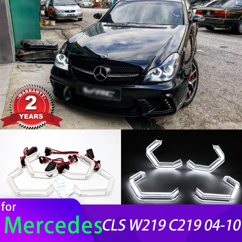 M4 Iconic Style White Daytime Light LED Crystal Angel Eye Kit For MERCEDES BENZ CLS W219 C219 2004-2010 Car Accessories