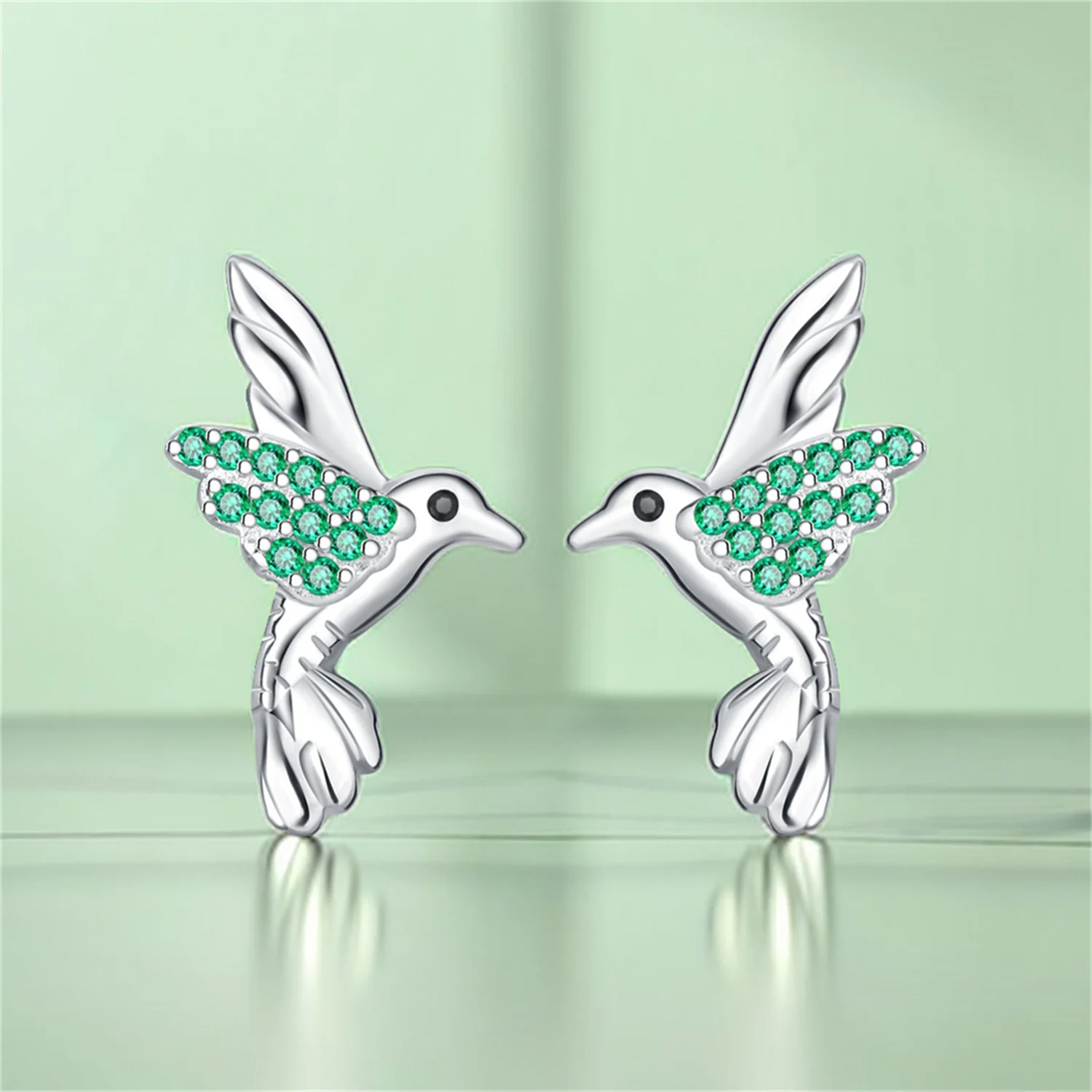 Pendientes de plata esterlina 925 para mujer, aretes con forma de búho y pájaro, de circonita, para uso diario, accesorios de joyería, regalos finos para fiesta