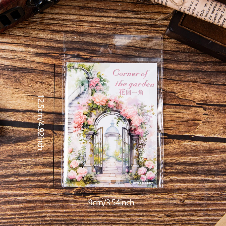 3шт, ретро наклейка для украшения садовой сцены, самоклеящаяся, водонепроницаемая, для декоративного геля для резьбы