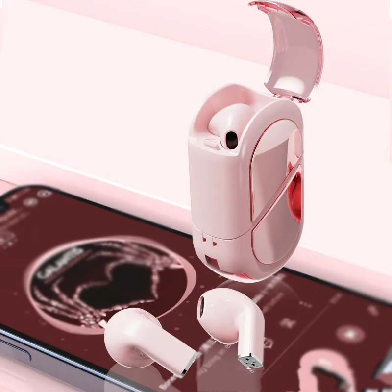 Auriculares inalámbricos TWS con Bluetooth 5,3, dispositivo de audio giratorio y creativo, deformación