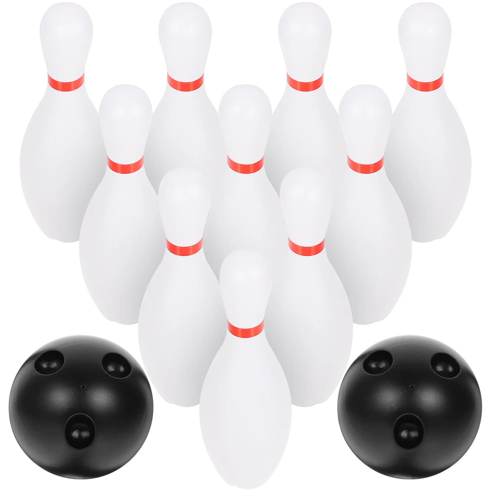 Bowling Pins and Ball Kids Toys Balls Small Outdoor White Plastic Kit Preschool Boy