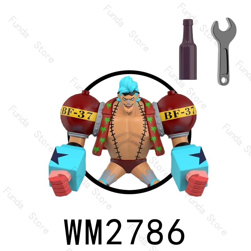 NEW WM2796 WM2797 WM2786 WM2801 Franky Jinbe One Piece Mini Model Figures Blocks Doll Hot Japen Anime cartoon Bricks Boys Toys