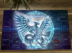 YuGiOh Blue-Eyes Chaos MAX Dragon TCG CCG Mat Trading Card Game Mat Table Playmat Desk Gaming Playing Mat Mouse Pad Mousepad