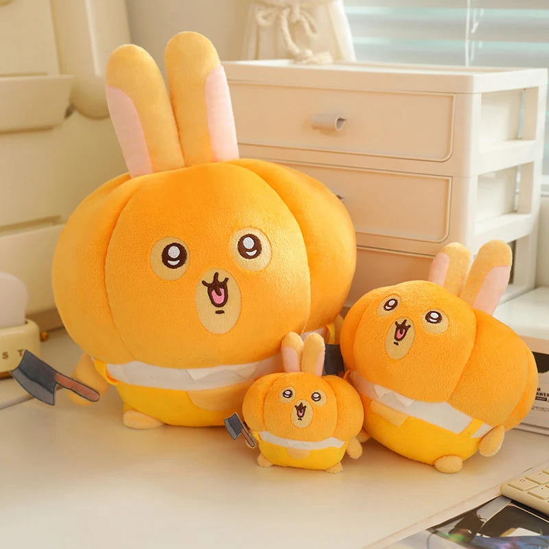 1Pc 10/20/30CM Lovely Pumpkin Usagi Plush Toys Cute Cartoon Pumpkin Rabbit Pillow Stuffed Soft Dolls for Christmas Gifts