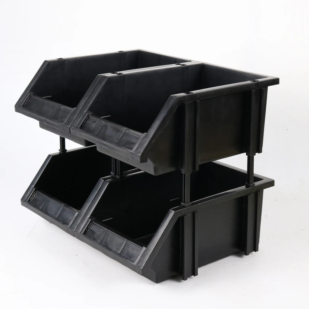 Q-UDC2 ESD Stackable Bins Workspace Storage Solution Anti Static Boxes Organizer Plastic Part Bins