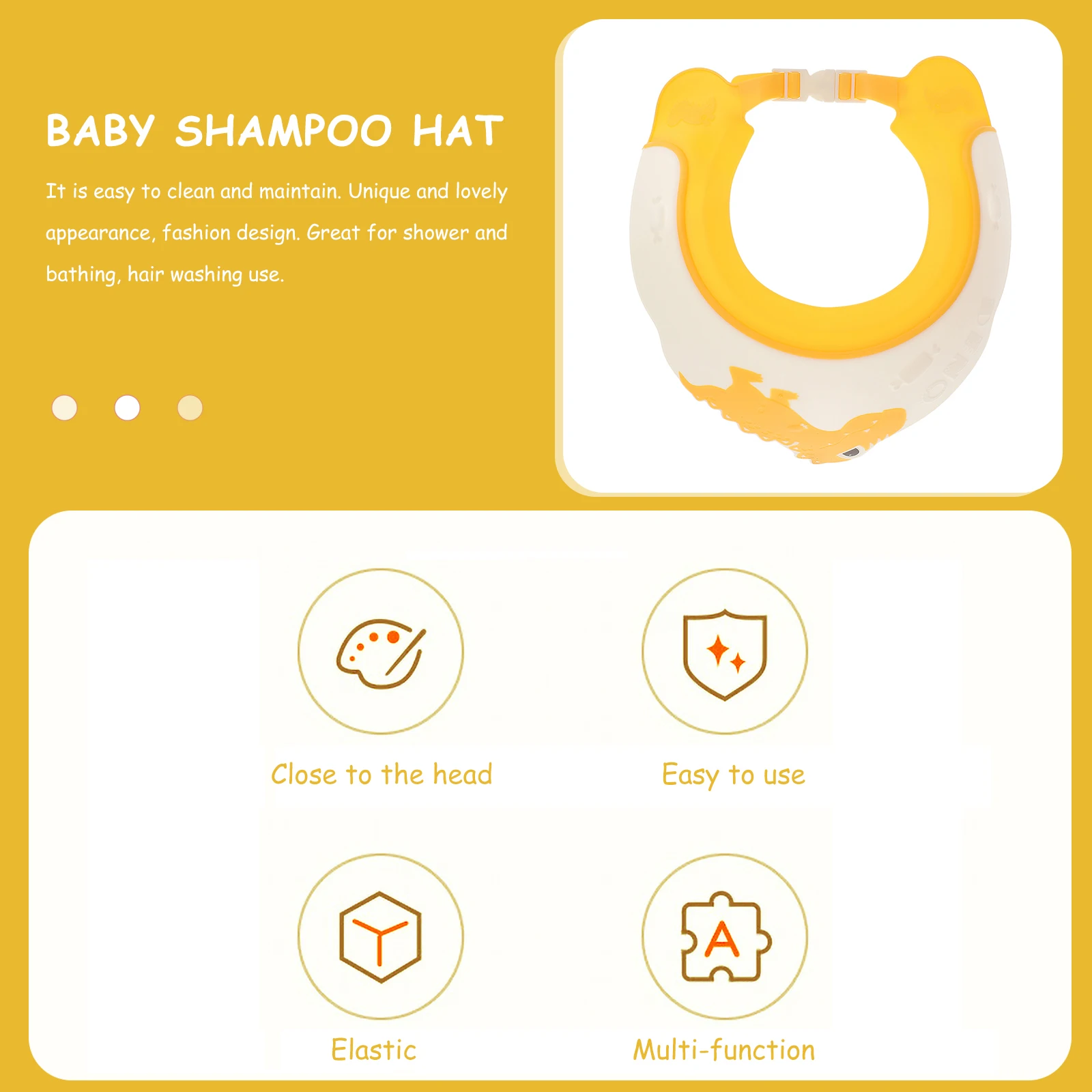 

Toddler Bathing Caps Baby Shower Caps Kids Hair Washing Shield Hat for Shampoo Bath Portable Protective Toddler Bath