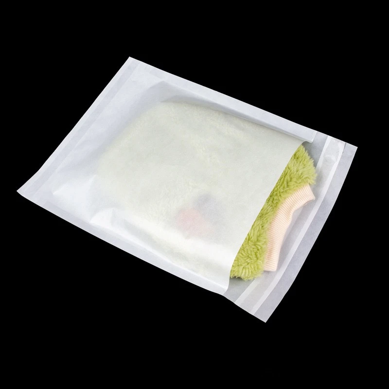 100Pcs/lot Translucent Glassine Paper Bag Self Adhesive Envelope Packing Bag For Clothing/Gift Waxed Storage Bag