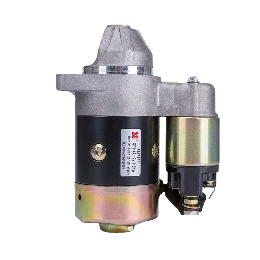 QD124A 12V 1.2KW Diesel Generator Starter Motor QD114A Copper Made Engine Motor Electric fast start genset Parts QD124FS