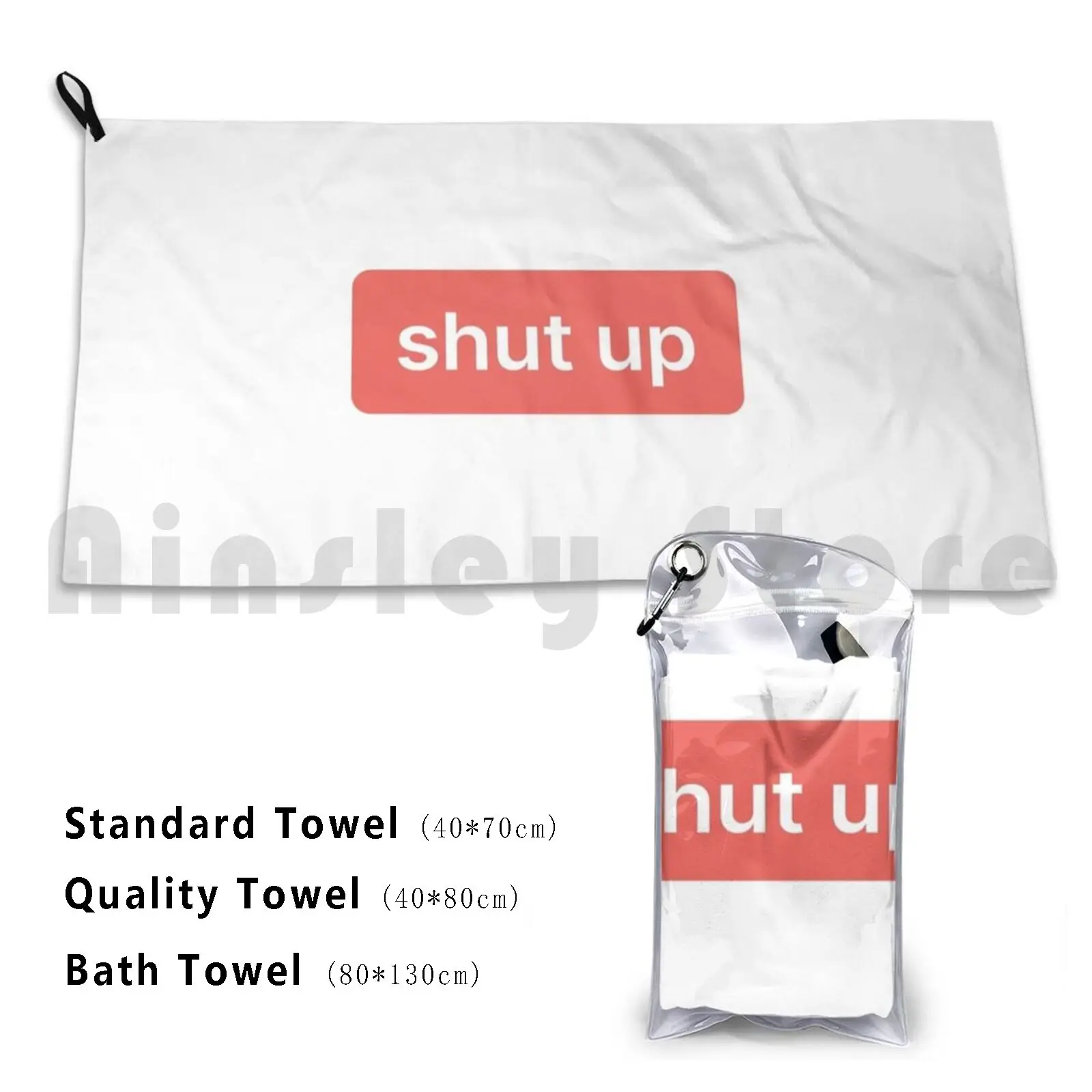 Shut Up Custom Towel Bath Towel The Blue Arrow Thebluearrow Bluearrow Charli Damelio Damelio Charlie Damelio