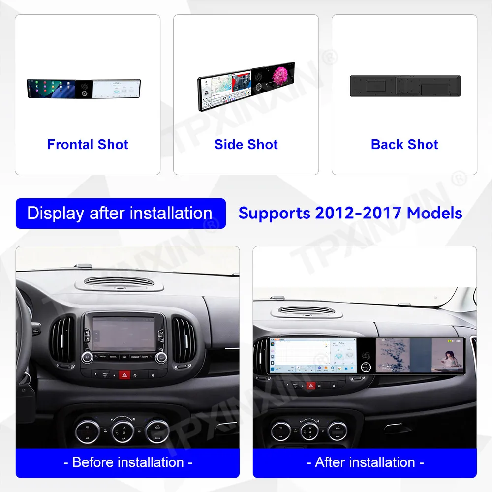 

Car Accessories Radio For Fiat 500L 2012-2017 Android Auto GPS Navigation Multimedia Stereo Receiver Head Unit Offline Maps