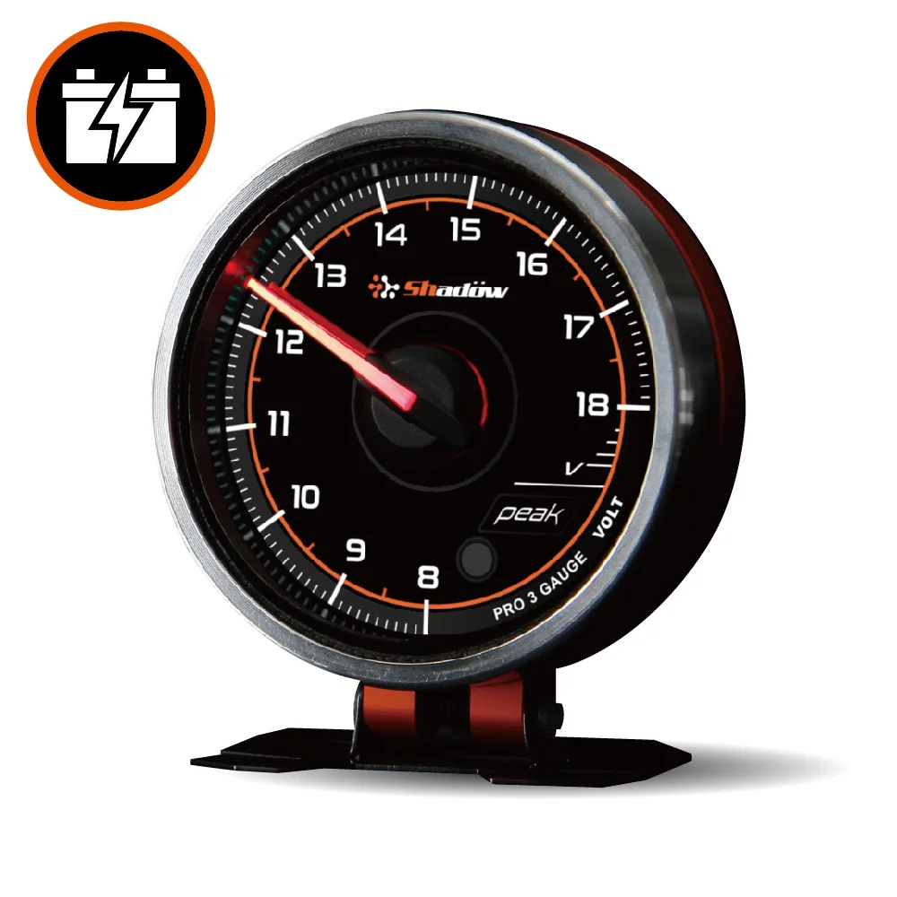 Distributor Wanted Auto Parts Shadow Digital Volt Gauge 2 inch 52mm and Clear Face 8-18V Automotive Voltmeter