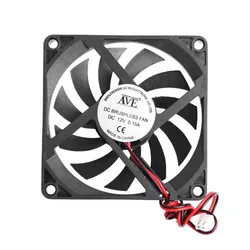 12V Cooler Fan For PC 2-Pin 80x80x10mm Computer CPU System Heatsink Brushless Cooling Fan 8010
