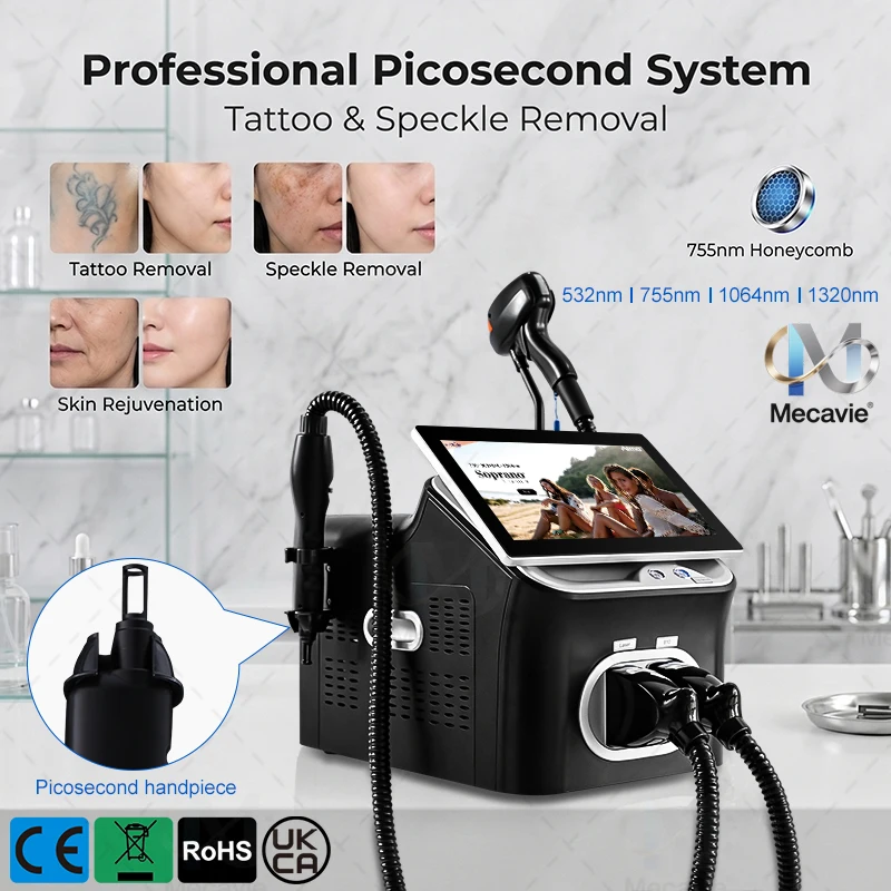 2026 Upgraded 2 In 1 Beauty Instrument Functional Advanced FAC Tech 5000W Power 4 Waves Professional Salon Hair Removal Salon