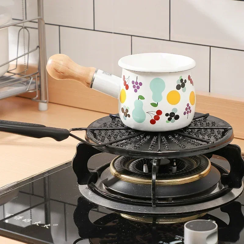 Gas cooker heat conduction plate Potholders hot milk gas home enamel temperature uniform non-slip radiator heat conduction plate