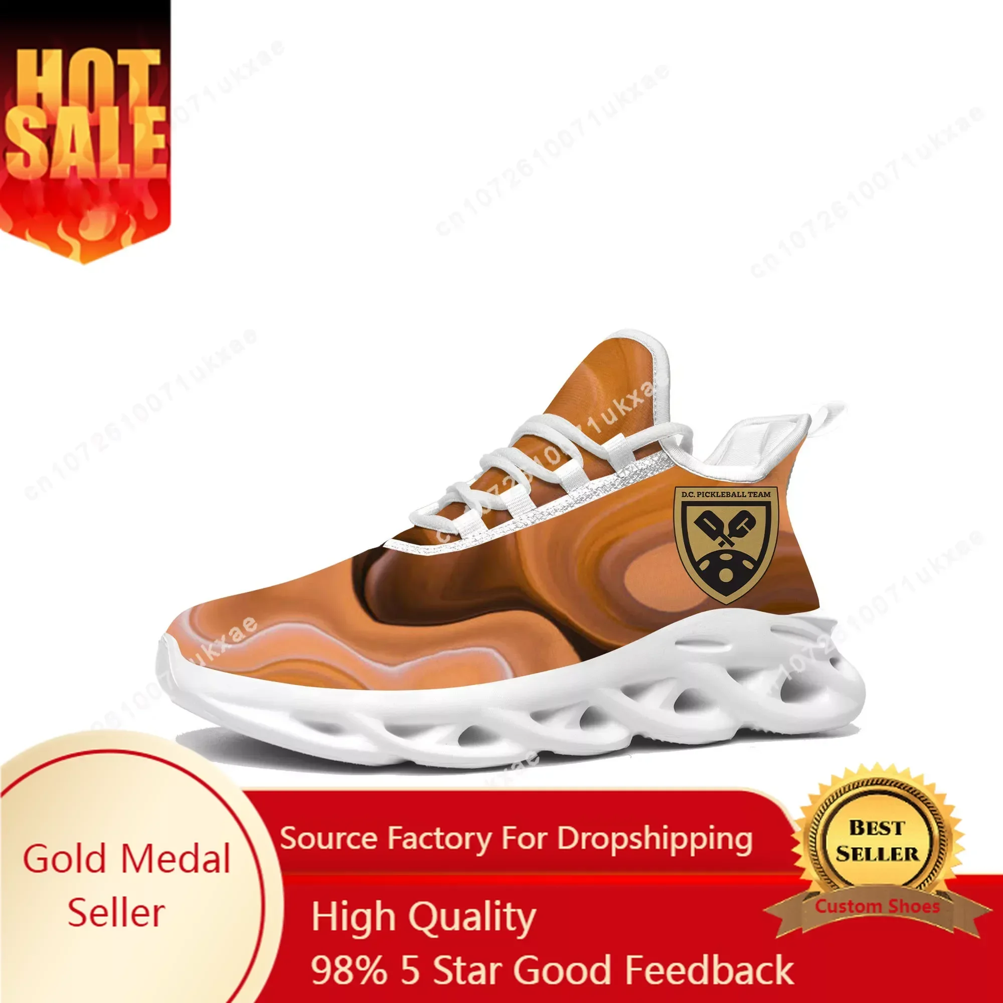 D.C. PICKLEBALL TEAM pickleball Flats Sneakers Mens Womens Sports Running Shoes High Quality DIY Sneaker customization Shoe