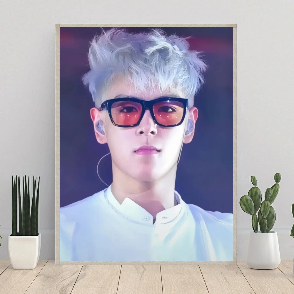 Choi Seung Hyun 5D Diamond Painting Kpop Singer Star Posters Diamond Embroidery Mosaic Oil Painting T.o.p Fans Gift Room Decor