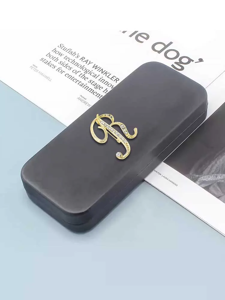 

Customized Lightweight Solid Color Eyewear Cases Portable Stylish Personalized Customer Name-Colorful Charm Optional Letter Dec