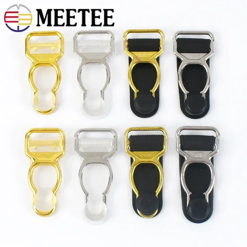 50Pcs 10/12/15/18mm Adjust Garter Buckles Corset Underwear Bra Leg Belt Sock Clip Hooks Suspender Strap End Clasp Accessories