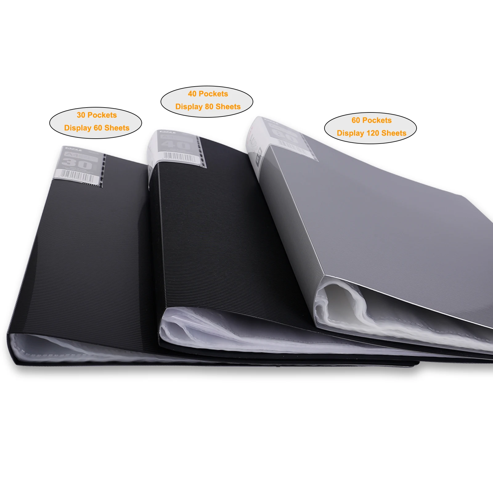 A4 Display Book 40-Pocket Art Portfolio Folder Displays 80-Page Artwork Photo Document Certificates