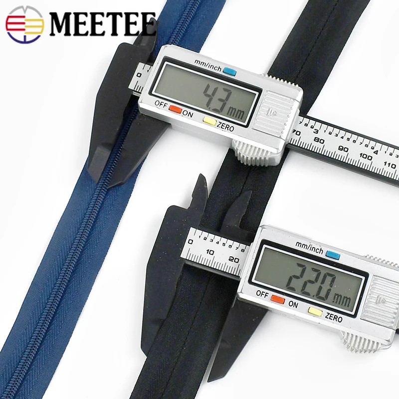 5/10Pcs 3# Invisible Nylon Zippers 60/120cm Double Slider Zipper Clothes Bag Pillow Replace Zip Repair Kits Sewing Accessories - Image 3