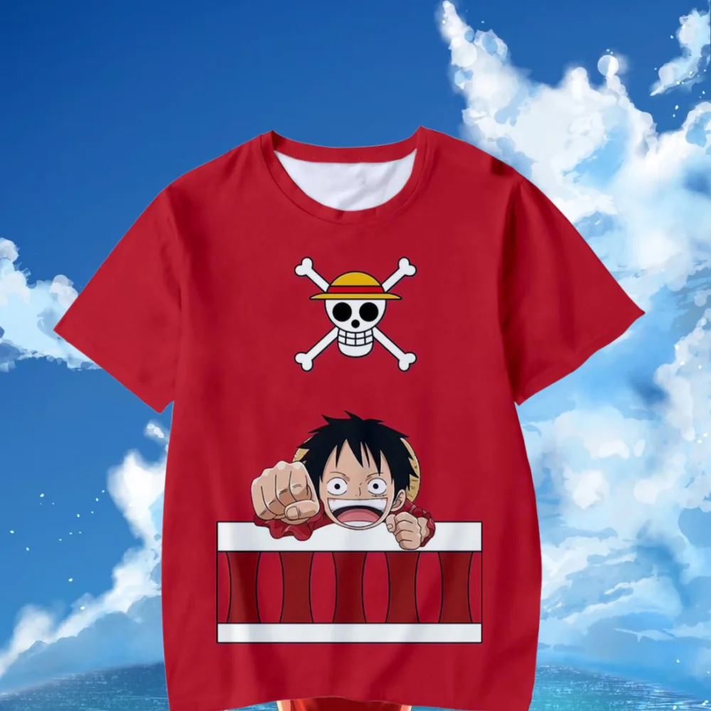 

Летняя горячая распродажа, аниме-печать, новинка века, с коротким рукавом для взрослых и детей, подростковая мода, отдых, спорт, повседневный комфорт, с коротким рукавом