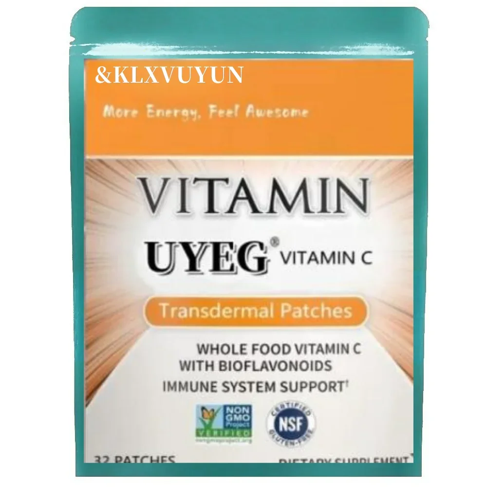 Parche transdermico de vitamina C, que contiene vitamina C, frutas y verduras, probióticos, parche de vitamina C sin gluten para adultos