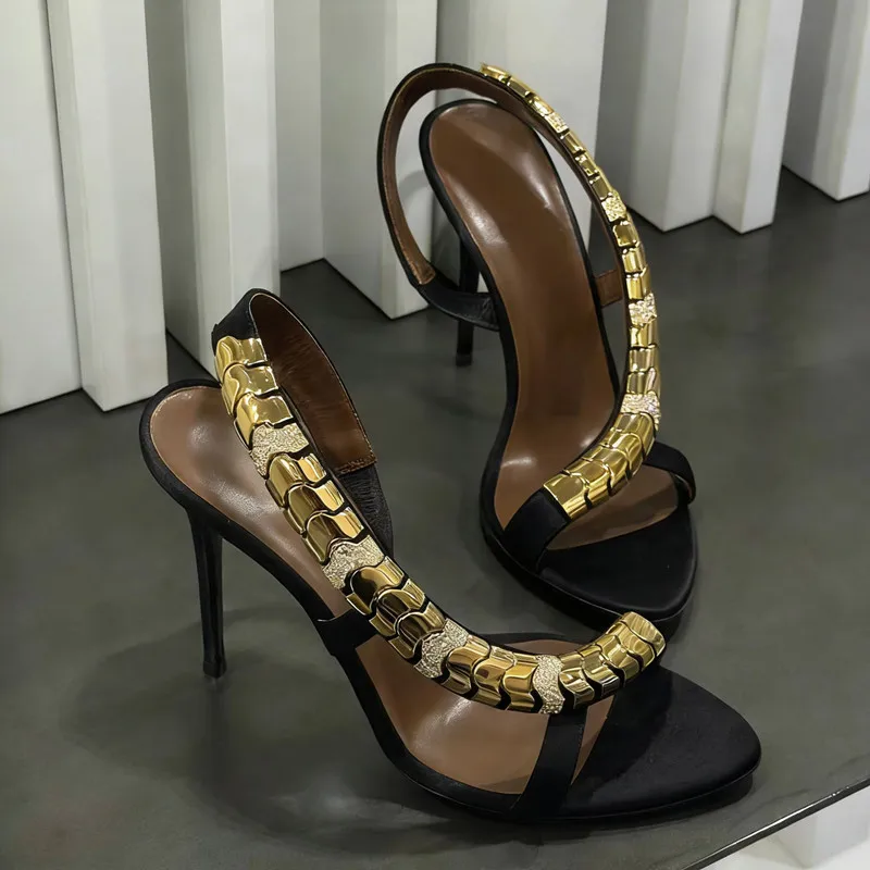 Luxury Rhinestones Sequined Sa – Rhinestone Sandal Women recenzja i cena