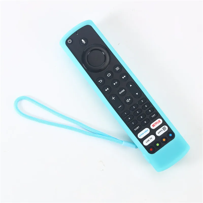 

Silicone Protective Cover Case ，For JVC Alexa Fire TV Remote Control Shockproof Anti-drop Anti-scratch