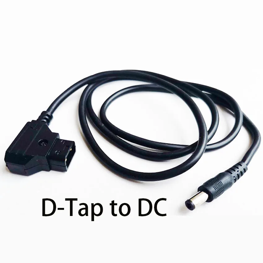 D-Tap do DC5.5x2.1MM złącze lufowe zwinięty kabel zasilający V-Mount do kamer Bmcc Bmpc przewód zasilający 13.78-31.5 cala