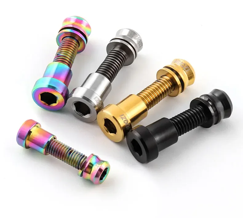 MUQZI Titanium Screw M5x17 19mm Stem Bolt Road Bike Handlebar Stem Bolt