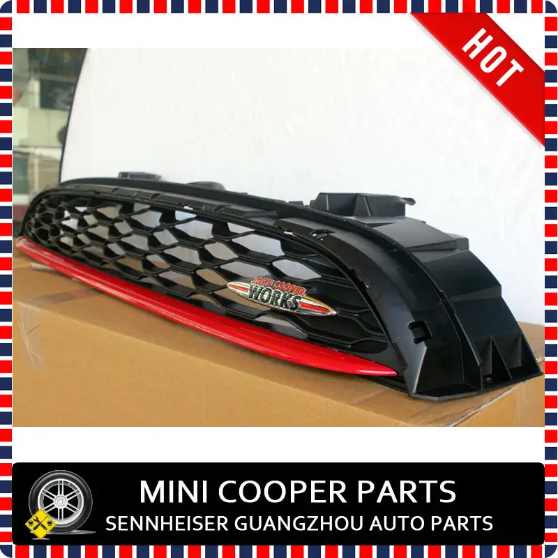 Brand New ABS Plastic and Origninal Part MINI JCW Front Grill Trim w/Chilli Red Mini Cooper F56 (1 Pcs/ Set) Rated 5.0 /5 based