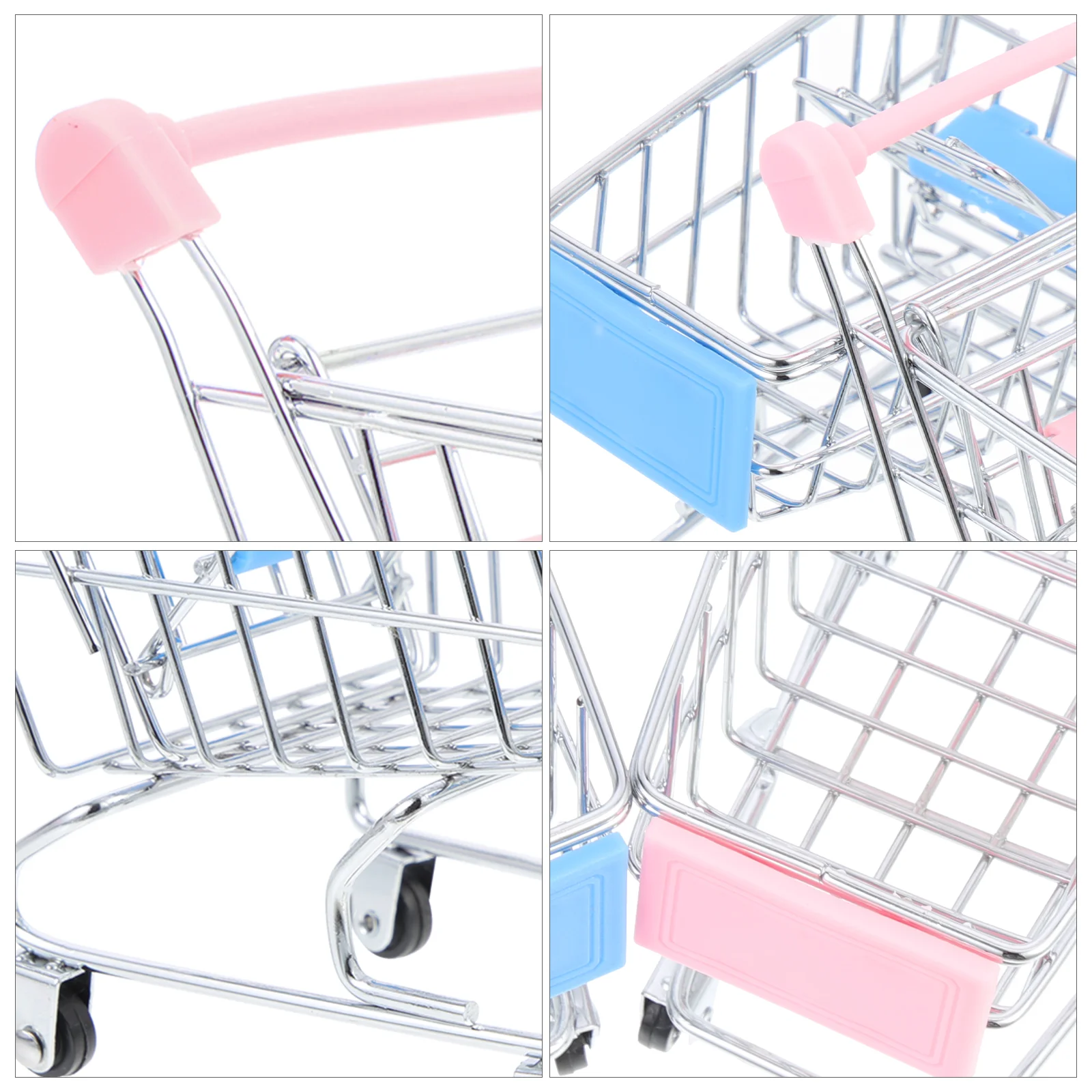 2 pezzi negozio carrello della spesa per bambini contenitore di stoccaggio generi alimentari per bambini giocattolo gelato