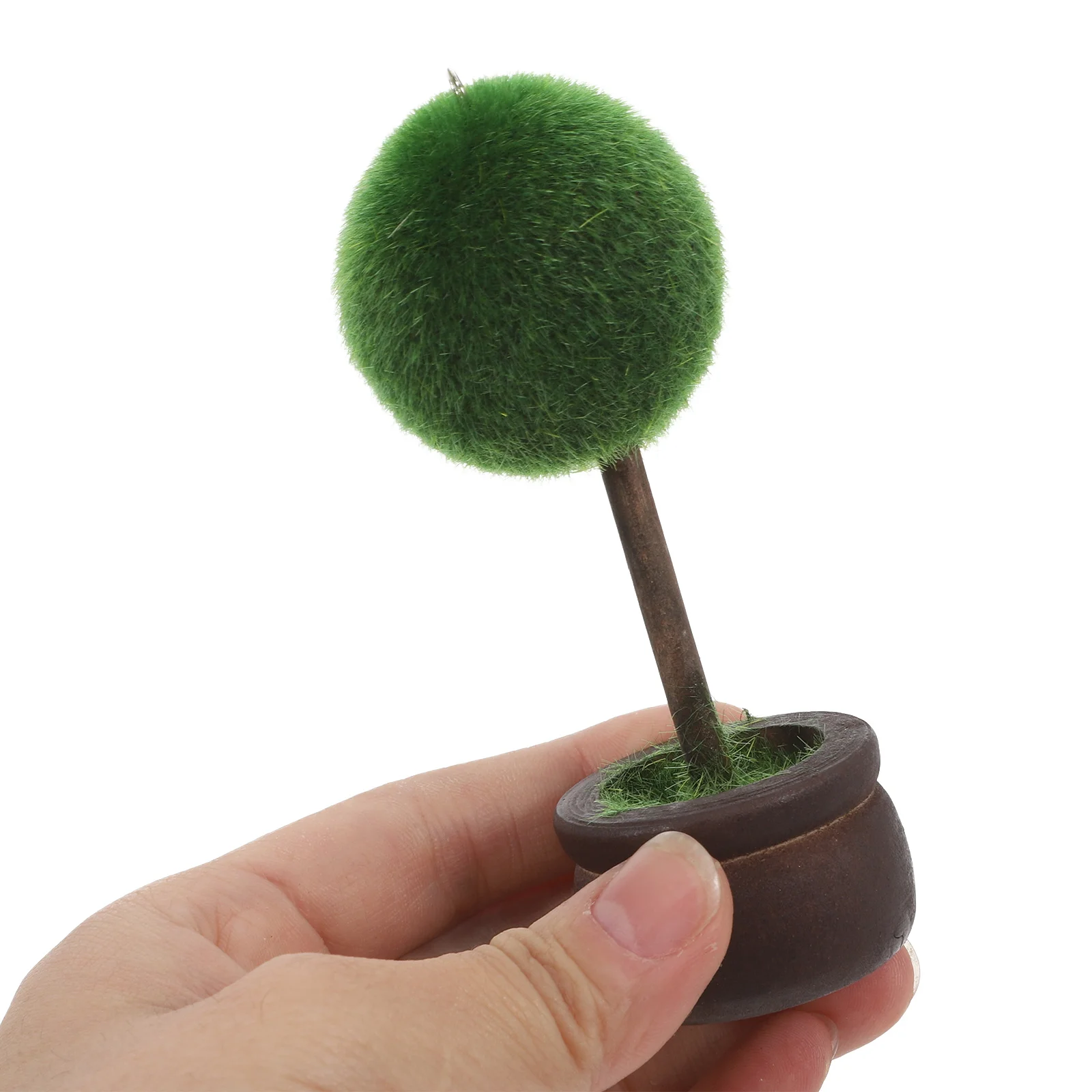 2 قطعة صغيرة فو بوعاء النباتات الخضراء الكرة الجدول رقم حامل الراتنج توافدوا مكان الزفاف مشبك للبطاقات القائمة حامل لحفلة عيد ميلاد #6