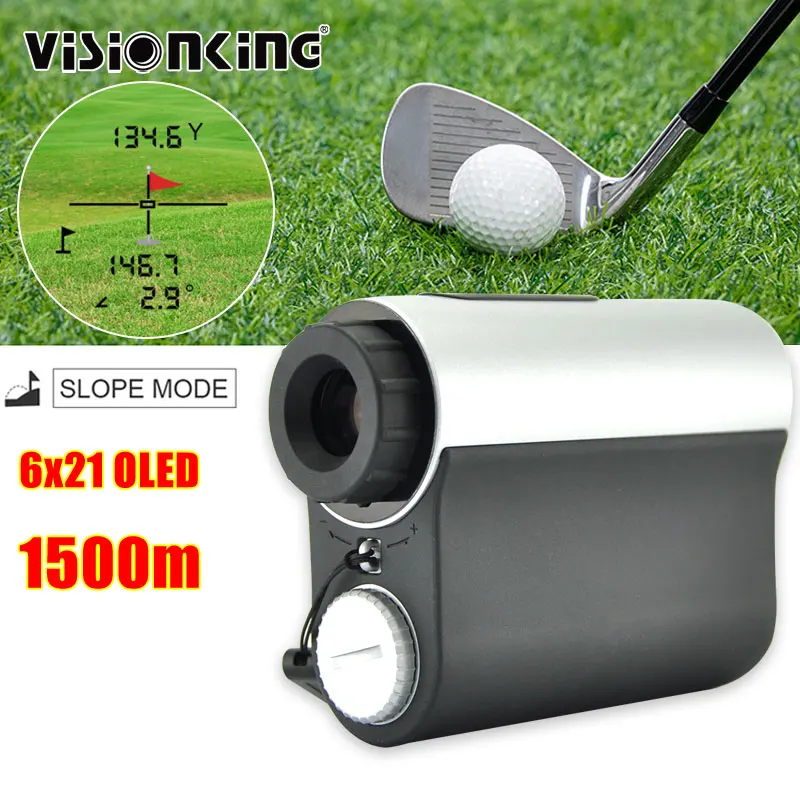 

Visionking 6x21 OLED Laser Rangefinder Golf Range Finder Laser Measure Distance Meter 1500m Golf Rangefinder For Sport Telescope