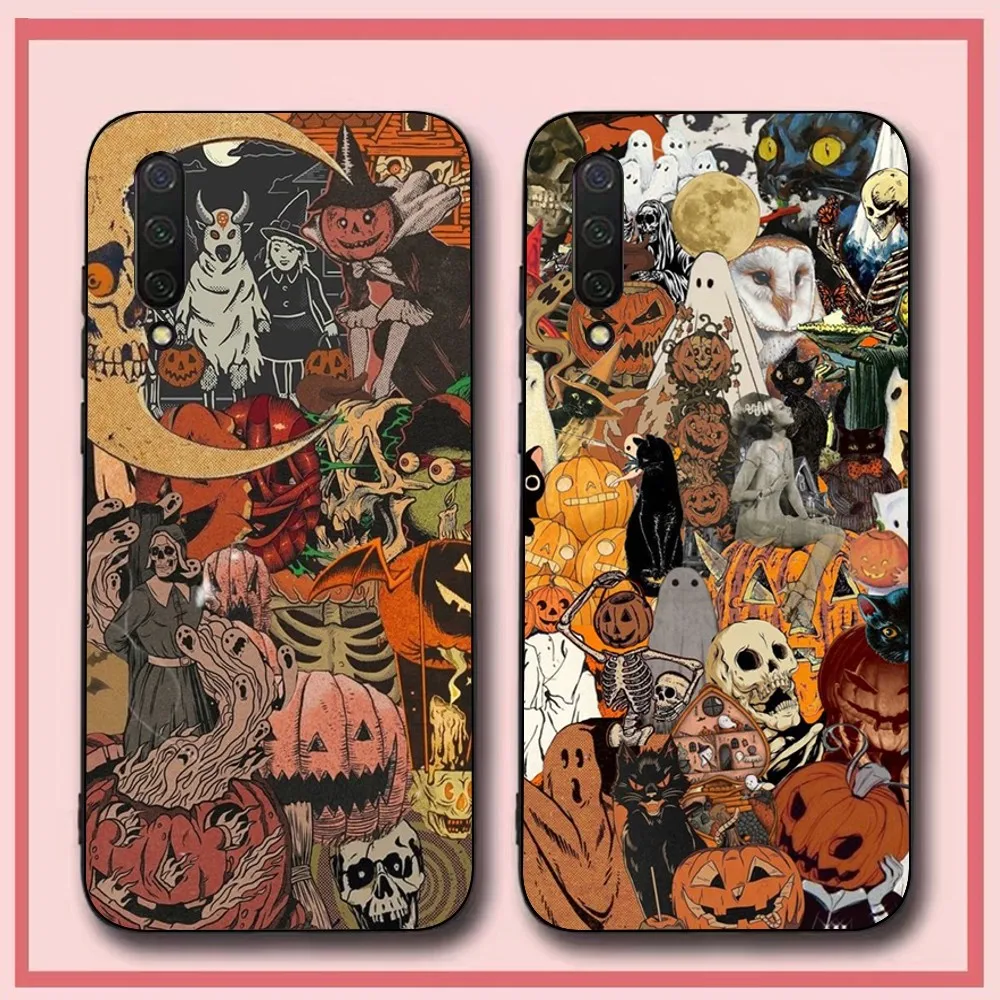 October Fall Halloween Spooky Pumpkin Phone Case For Xiaomi Mi 5X 8 9 10 11 12 lite pro 10T PocoX3pro PocoM3 Note 10 pro lite